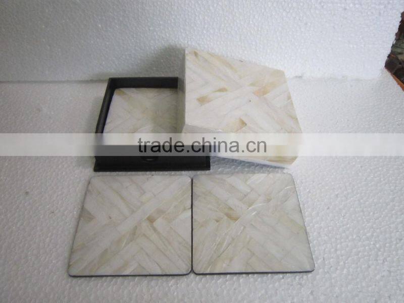 Lacquer box with 6 coasters for home or restaurant nice product from Vietnam