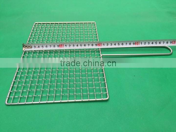 food grade stainless steel barbecue BBQ crimped wire mesh