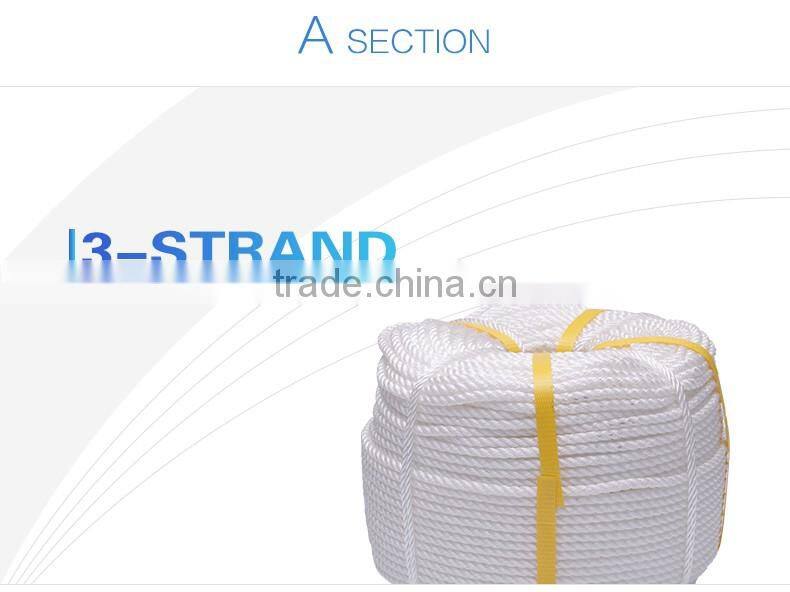 high strength light weight various colors PP & polyester mixed rope