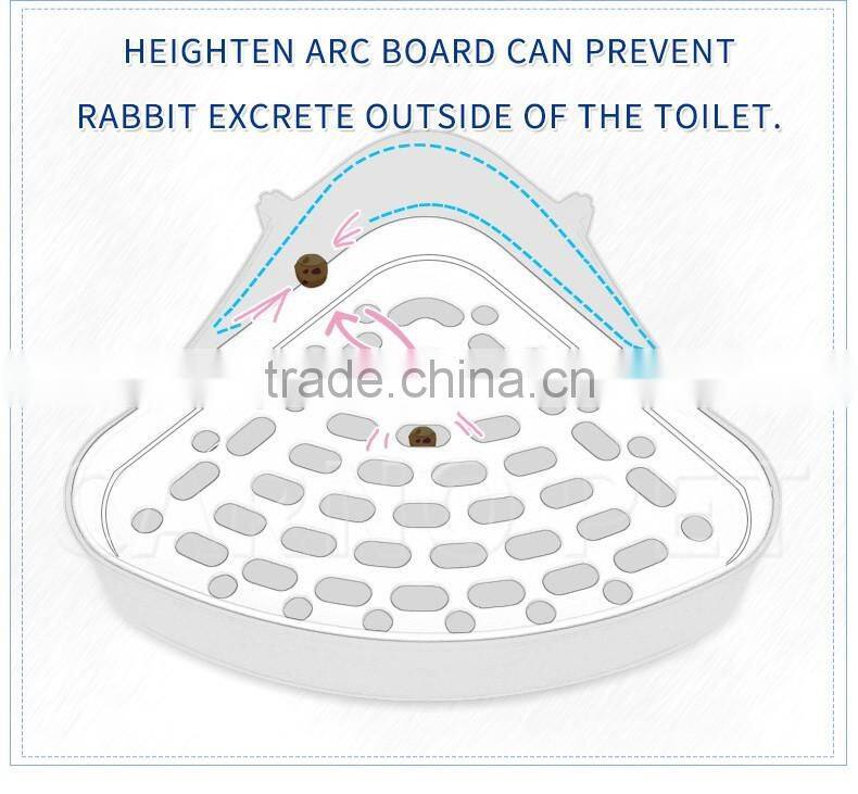 Superior plastic pet potty toilet for rabbit hamster