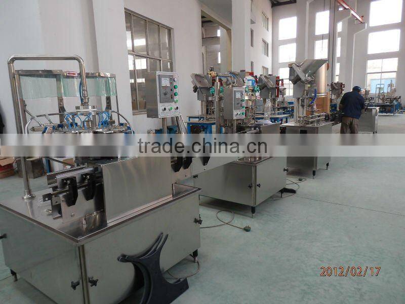 Gas,colo etc. Gas containing drink auto washing,filling and sealing production line