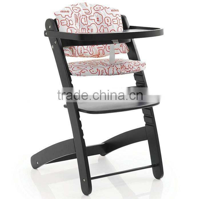 European Beech wood baby high chair baby highchair