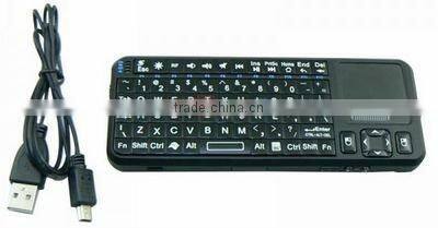 2.4G mini wireless keyboard with Touchpad