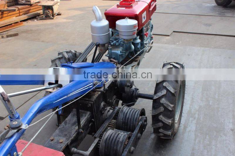 5T Double drum hand tractor winch/walking tractor winch/tractor machine