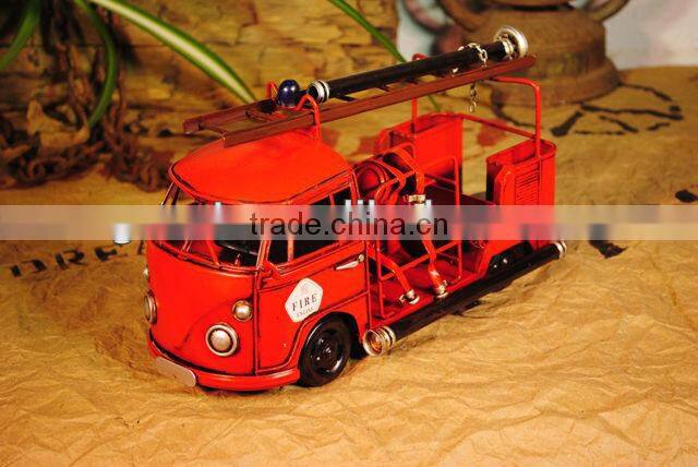 Fire truck model with paint