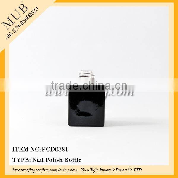 5/10/15/20ml Black empty uv gel nail polish bottle wholesale