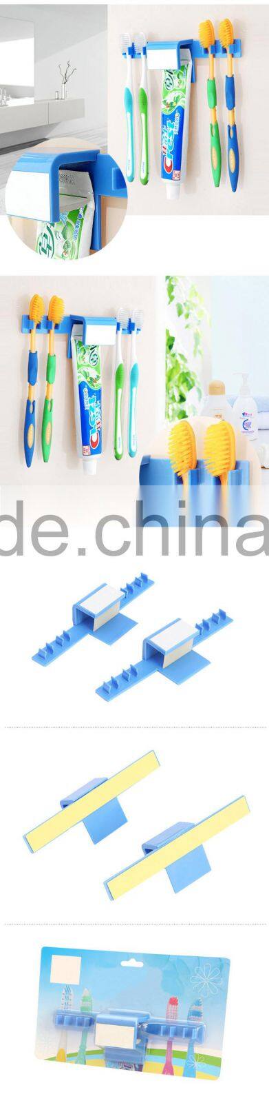 Wall Mount Rack Toothpaste Toothbrush Holder Set