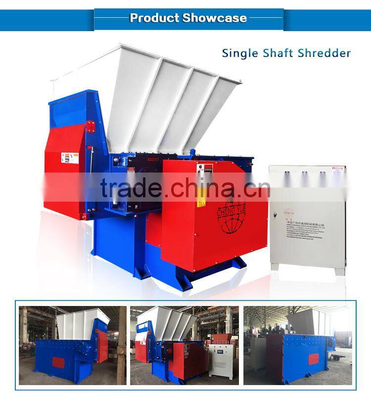 High efficient and quality Single Plastic Shredder tyre shredder