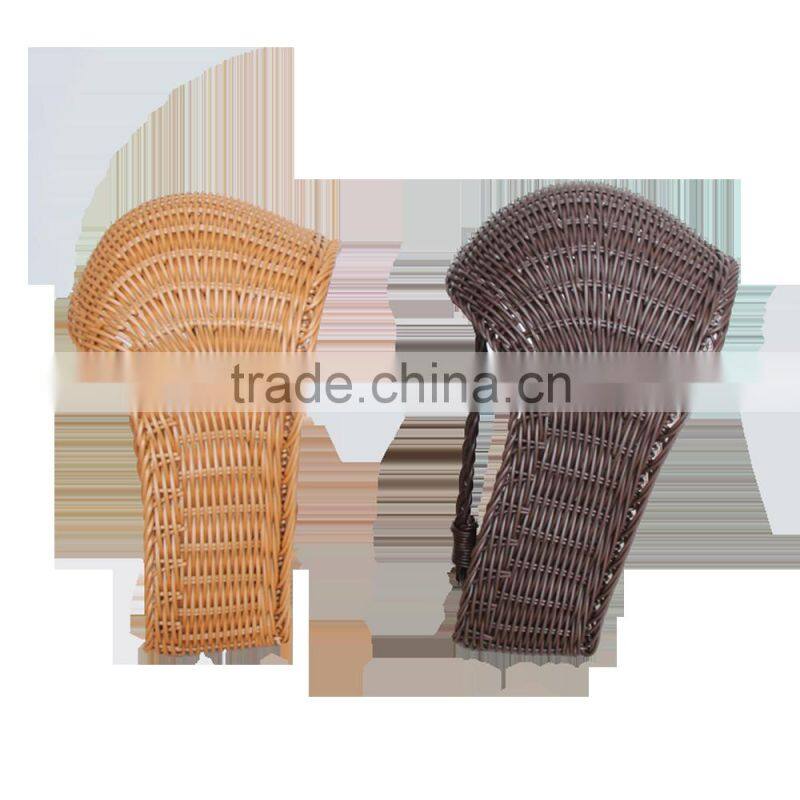 Beautiful plastic weave basket for hotels shoes storage