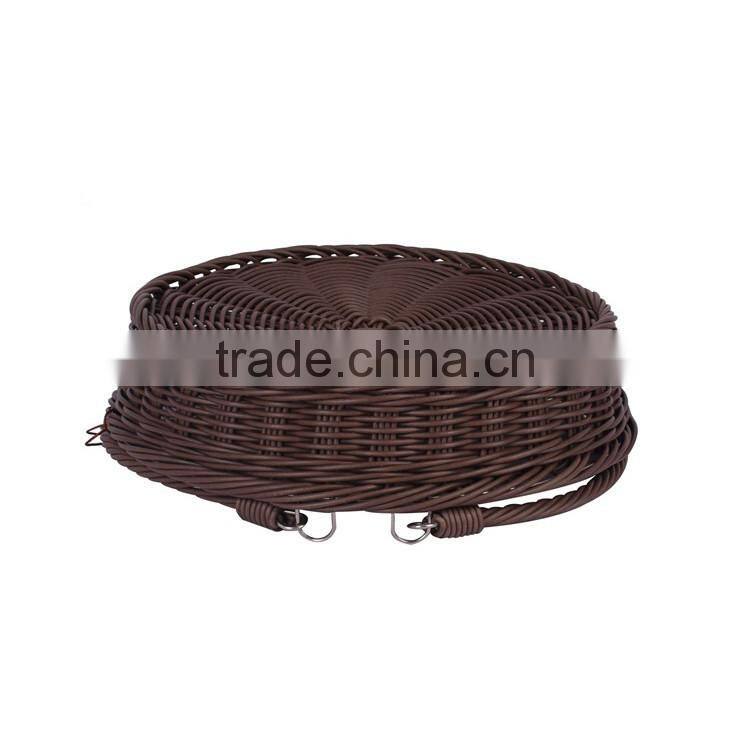 Large size fruit vegetable used cheap wholesale plastic wicker baskets with handles