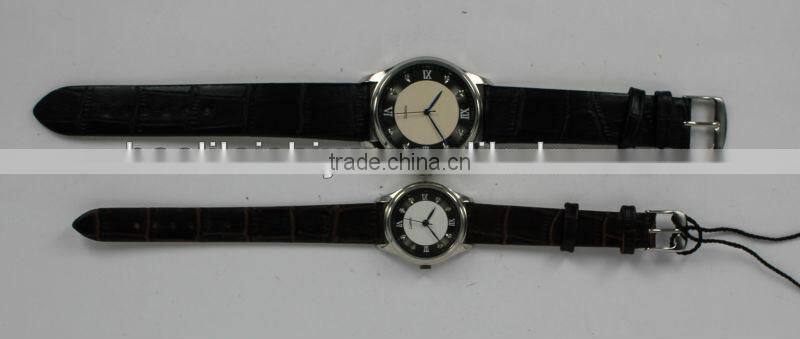 Cheapest special lover's crocodile man-made leather wathces for business gift