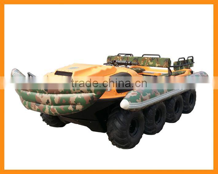 XBH 8X8-2A Jet propelled vehicle Floating go any way Amphibious ATV Crossing river car