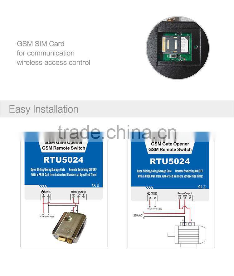 GSM SMS remote control Relay Switch RTU5024
