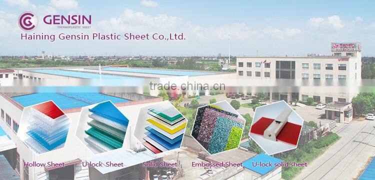 China supplying Grade A and cheap embossed polycarbonate sheet