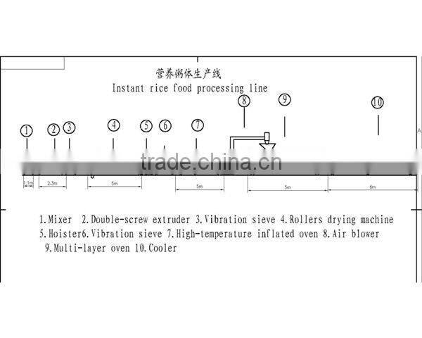 Fully Automatic Instant Rice/Nutritional Rice Food Processing line with CE (86-15553158922)