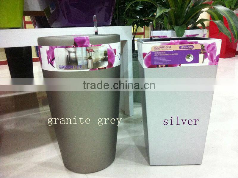 german style flower pots, german design self watering pots, garden pots for german market
