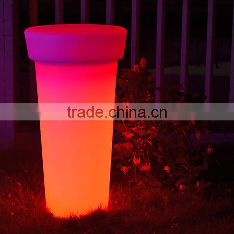 plastic solar led flower pot light stand design high quality
