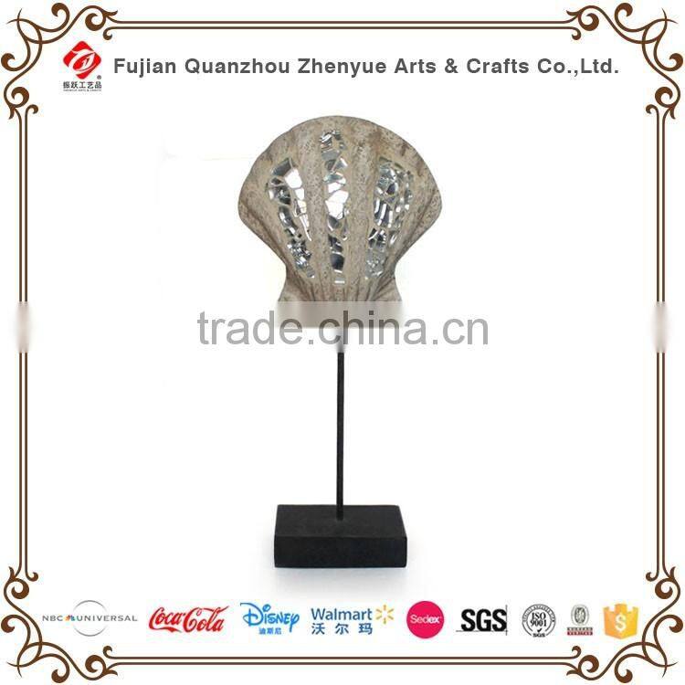 2016 resin christmas star shaped ornaments with metal shelf