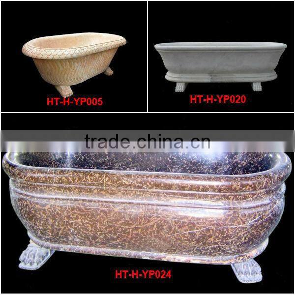 High Polished Natural Stone Bathtub for Sale