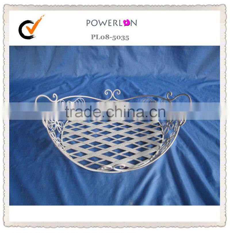 lightweight decorative metal basket