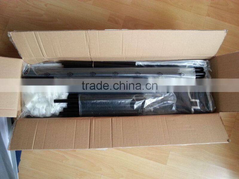 Double canvas fabric clothes portable wardrobe closet storage shelf