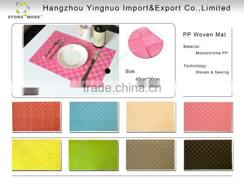 EVA Placemats - Heat Insulation Anti-skidding Dining Room Placemats, Set of 12