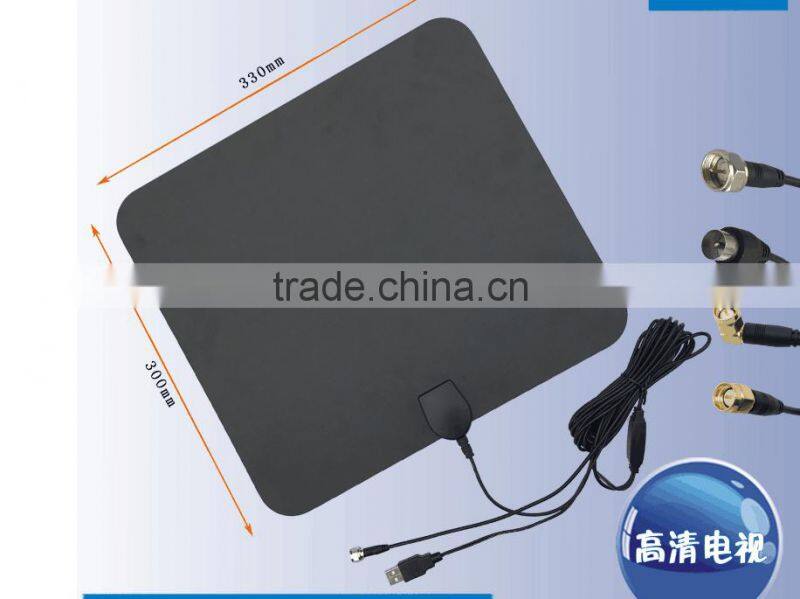 uhf vhf tv antenna , digital indoor tv antenna, amplifier 50miles indoor digital tv antenna for America