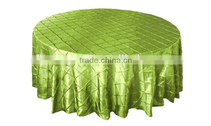 132" Round Bronze Pintuck Tablecloths