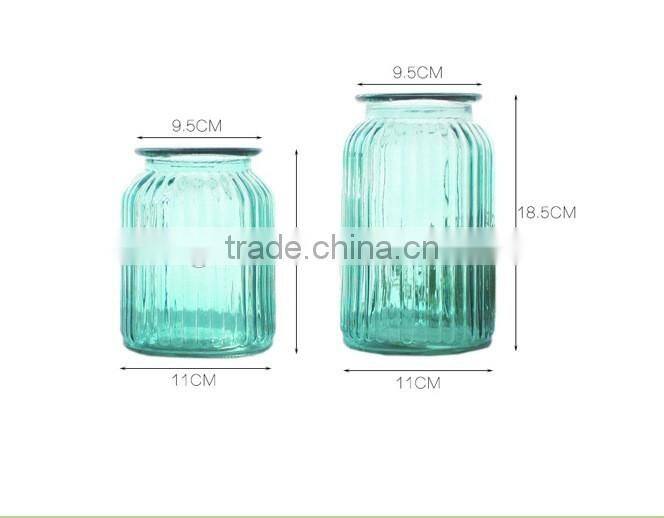 wedding decoration colored glass vase