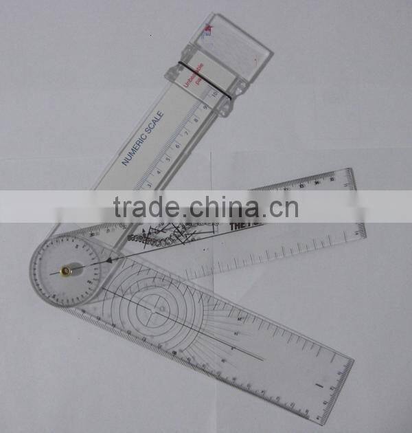 Pain scale ruler, medicial ruler, goniometer