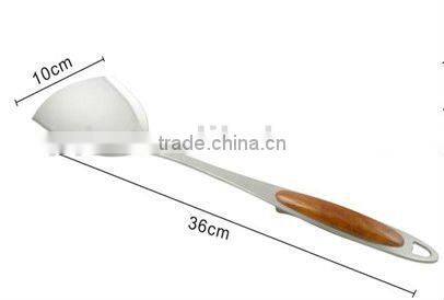 Stainless Steel Solid Turner Kitchen Utensils with SGS Silicone Coated