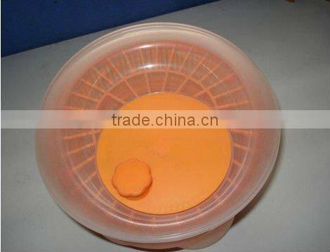 Plastic salad fruit and vegetable spinner