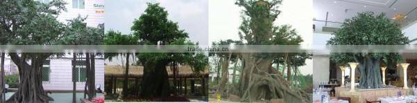 China manufacturer make imitated decorative artificial ficus banyan tree house for outside decoration