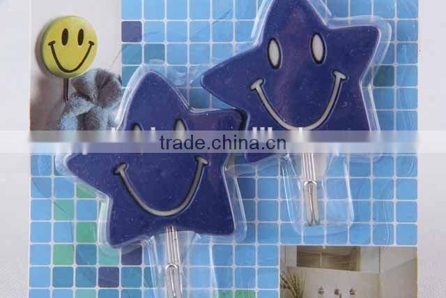 2PCsmile star shape plastic hook