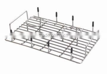 beer can wire chicken cooker with chrome plate