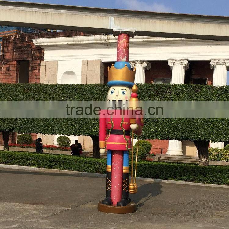 Outdoor fiberglass soldier decoartion
