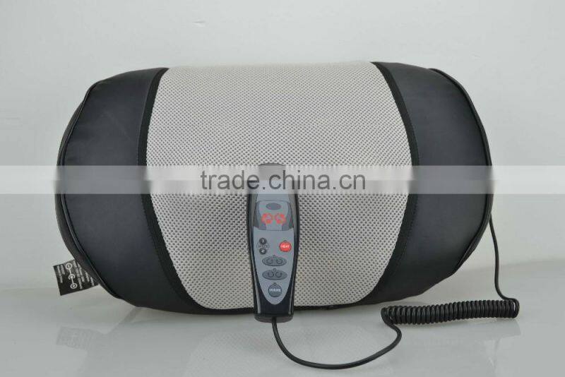 new Back Pleaser Massage Shiatsu Cushion Heat Rolling Chair Lounger Kneading Plus