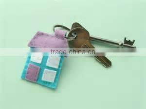 New products hot selling wholesale alibaba mini house design keyring promotional gift felt sublimation keychain made in China