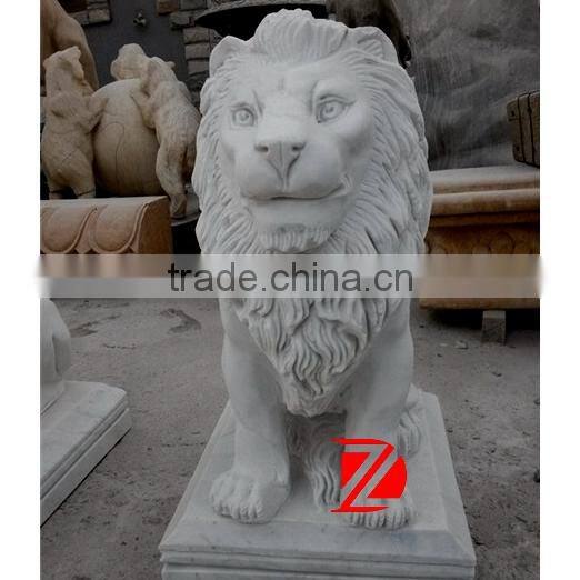 sitting lion marble statues for sale