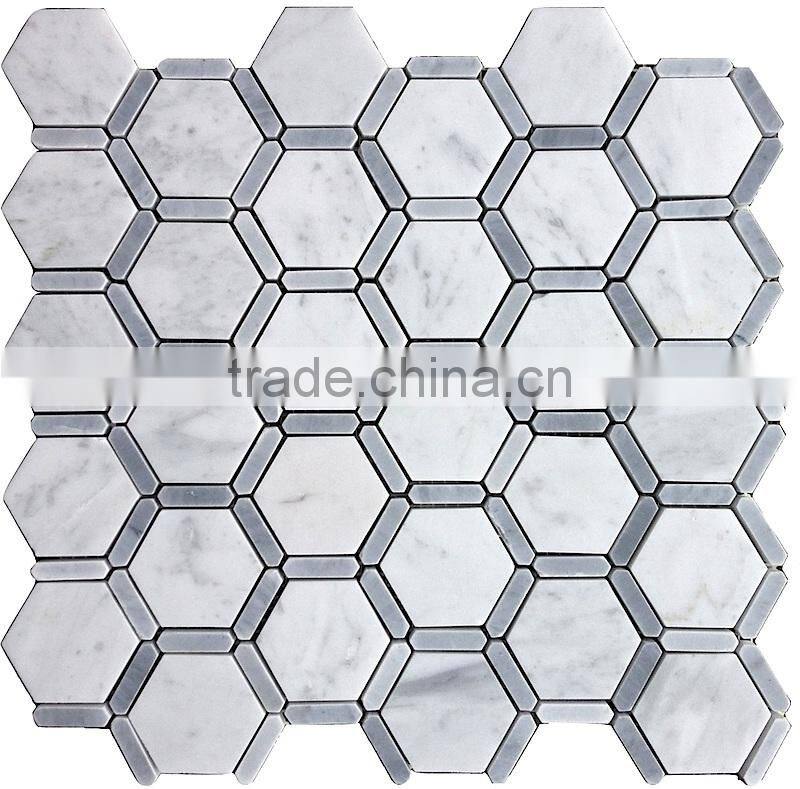MM-CV233 Wholesale interior design natural stone hexagonal mosaics and tiles