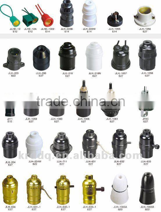 screw type bakelite lamp holder/plastic bulb holder/lamp base/light socket