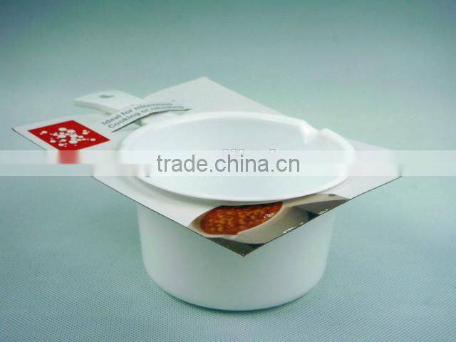 Plastic water spoon with handle