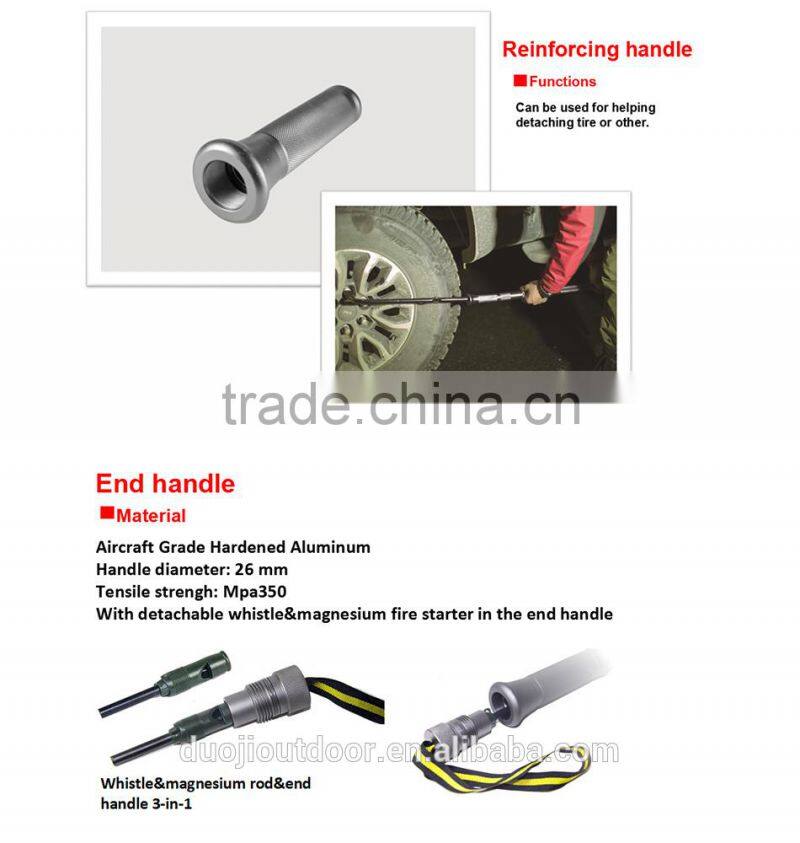 Multi-purpose Camping Shovel DJSV-OS with Tactical Knife Car Emergency Kit