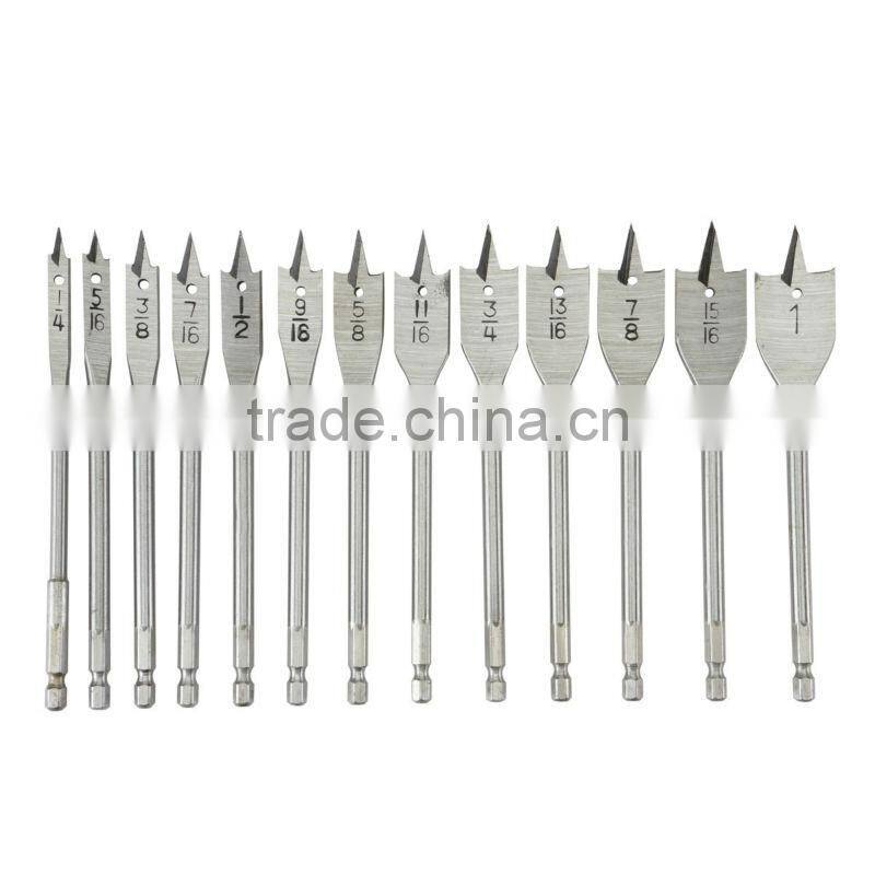 13 Piece Professional Spade Bit Set wood spade bit set wood spade bits