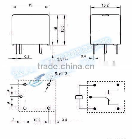 New original HLS8L-DC12V-S-C 10A 12V Relay T73-1C-12V Relay HLS8L-12V-S-C 5Pin In stock~