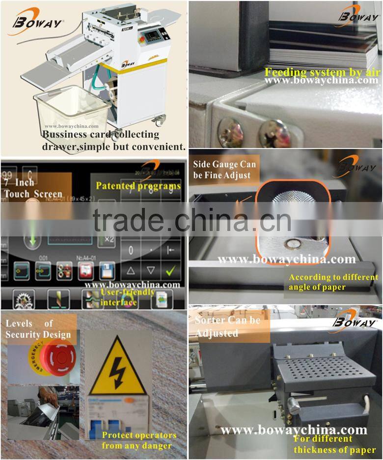 BOWAY Q330C High Speed 320mm X 999mm auto paper feeding Business Card Cutter