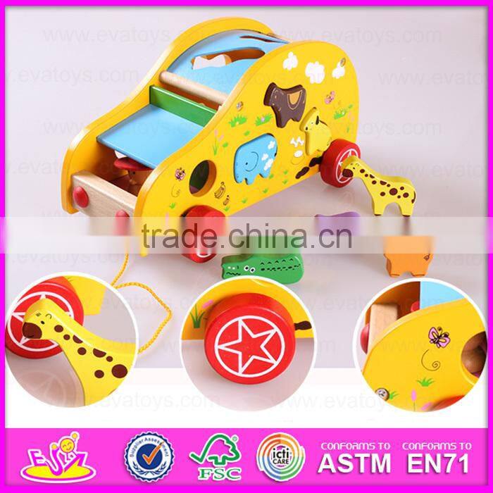 Intelligence Pull Line Block Toy for kids,Pull line block car Children's toy wholesale W05B118