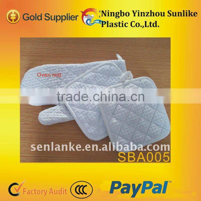 oven mitt and Pot pad