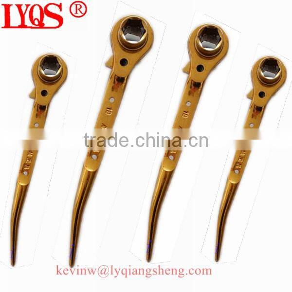 CRV and carbon steel double size ratchet spanners