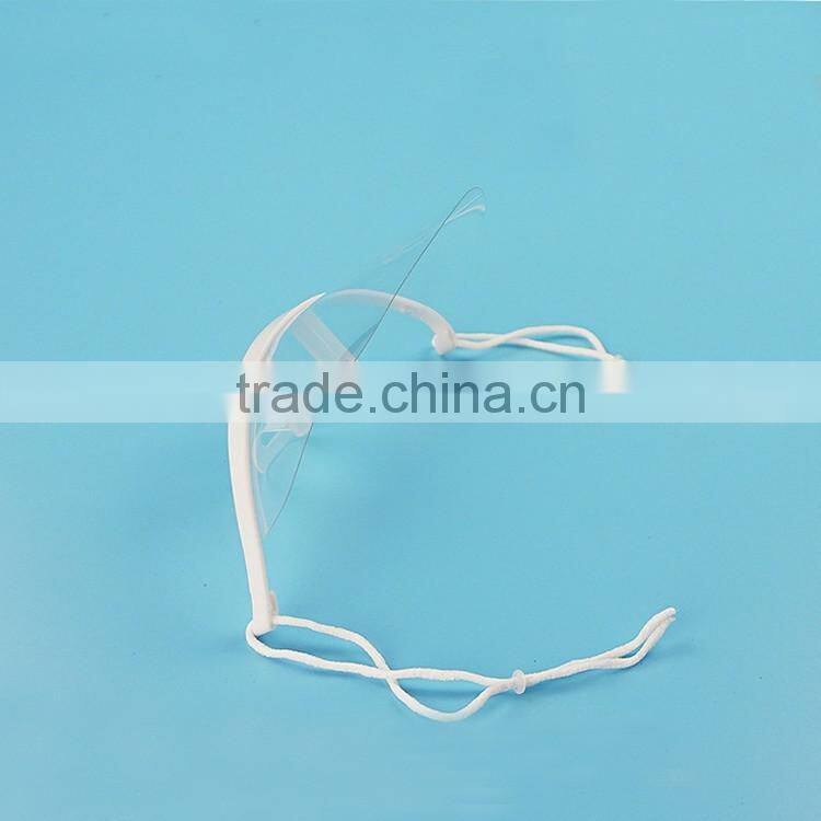 Factory high quality good price clear plastic transparent face mask for food service,hotel and beauty salon in brazil market